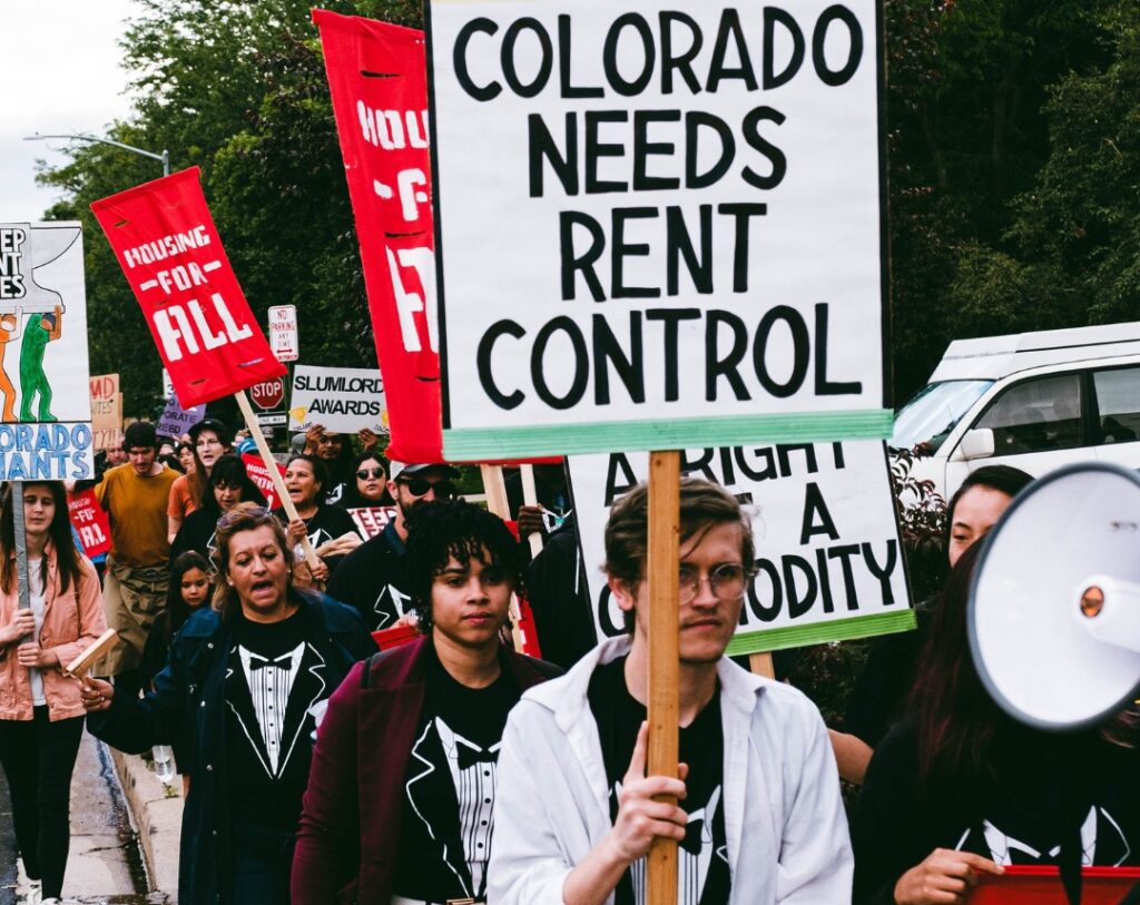 Tenants and organizers take to the streets, demanding affordable housing and stronger renter rights.
